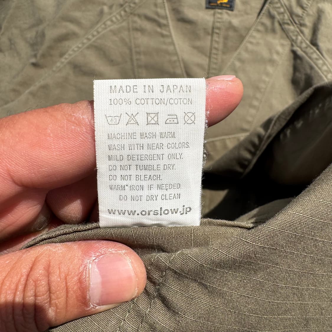 [L] Orslow 오어슬로우 논카라 립스탑 밀리터리 자켓 상품이미지8