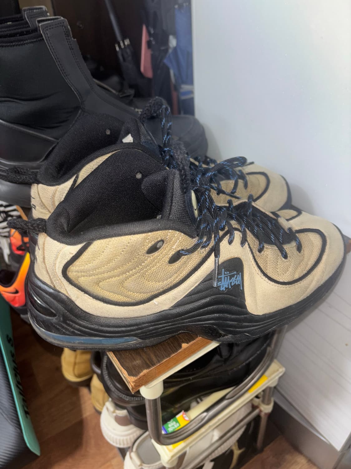 [NIKE X STUSSY] 에어페니 2 라탄 앤 라임스톤 280 상품이미지3