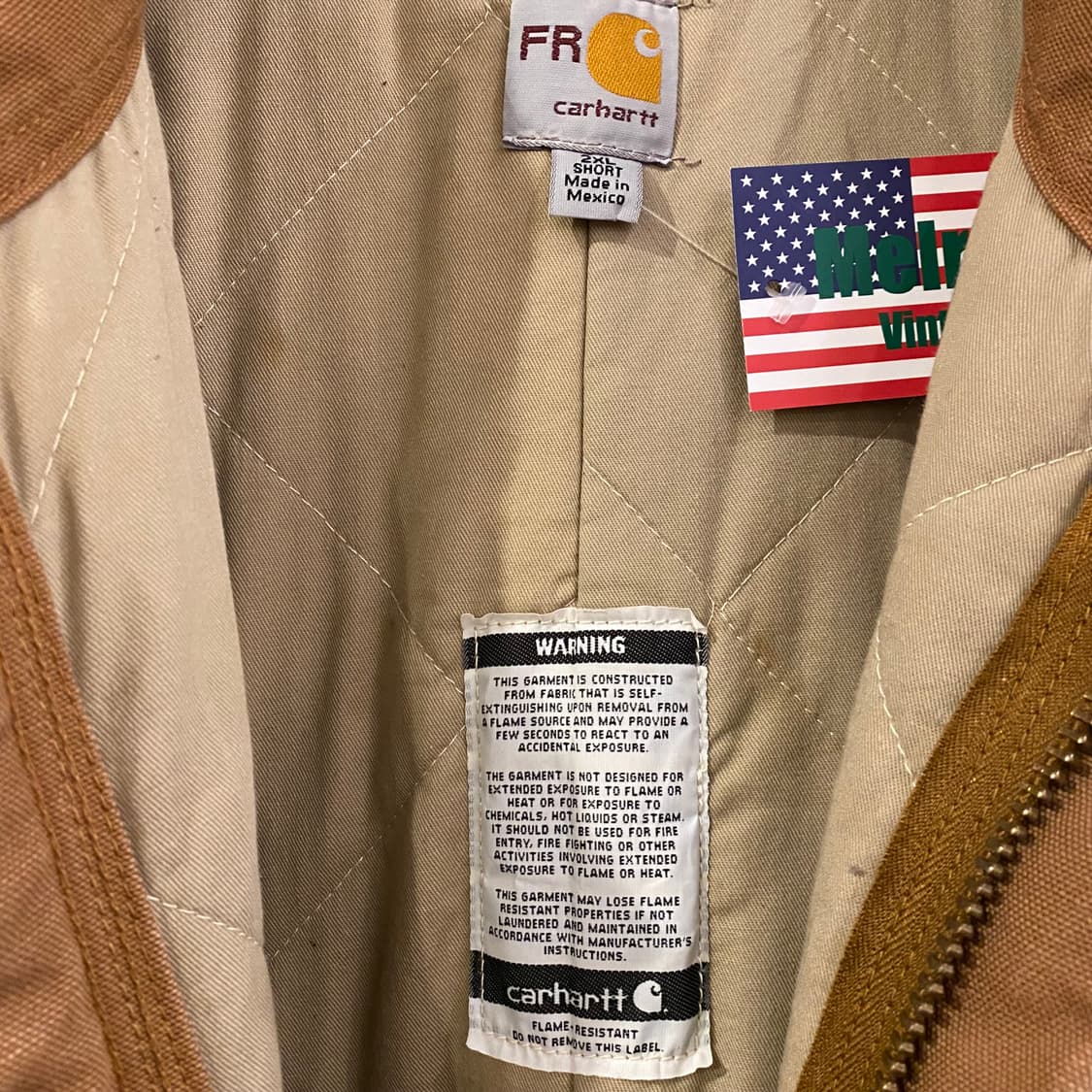 00s USA 칼하트 워크 패딩 점프슈트 상품이미지9