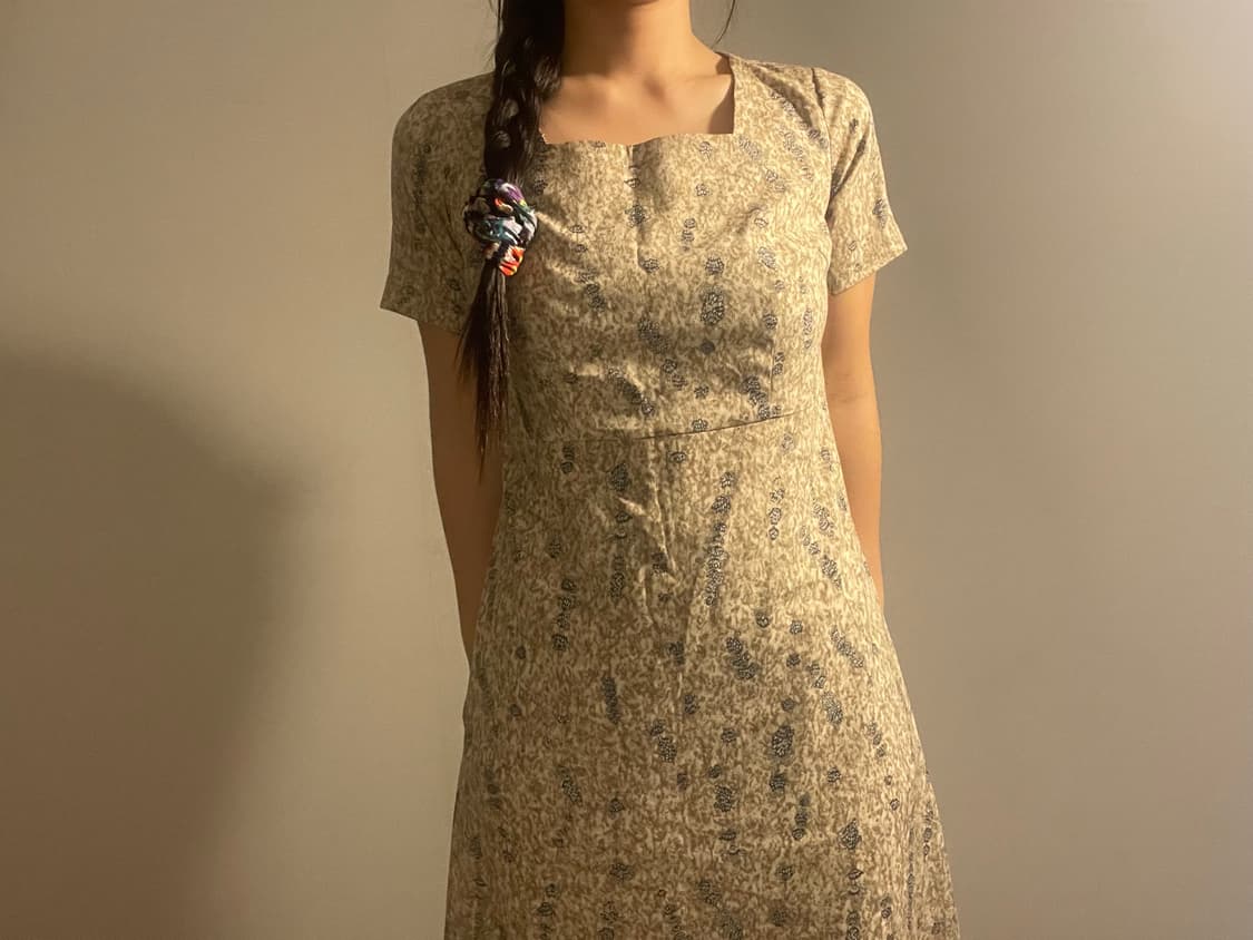 vintage flower long dress  상품이미지1