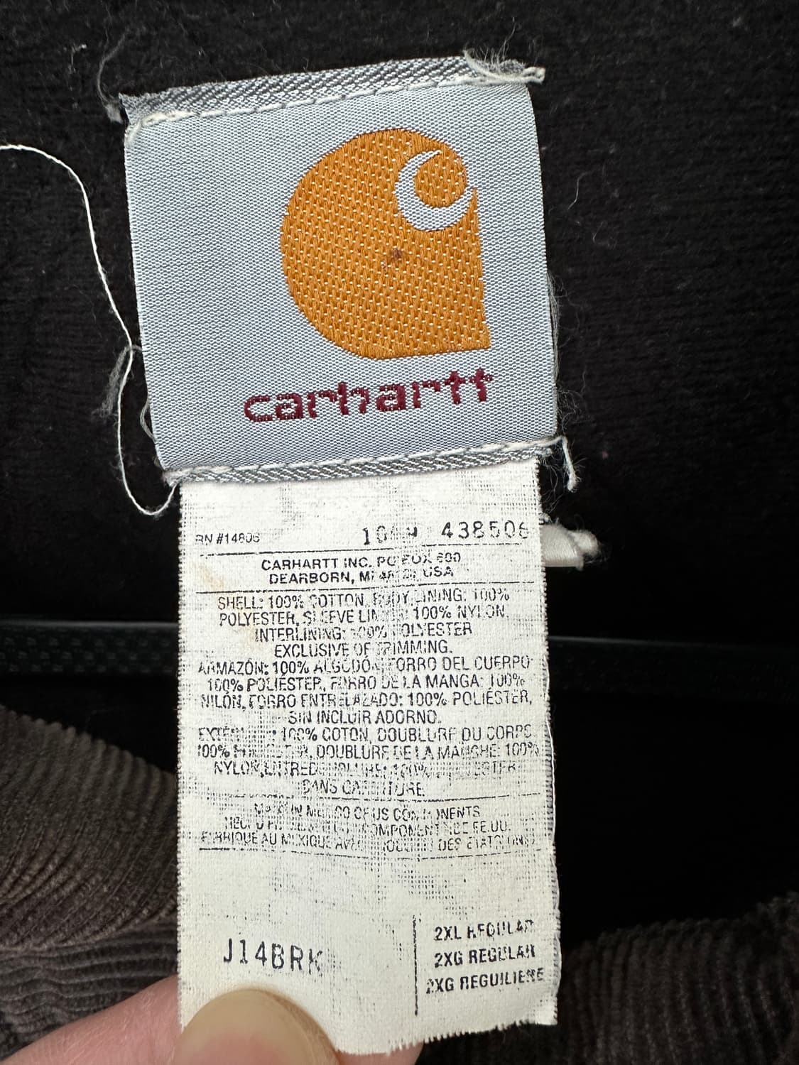 (2XL)칼하트 산타페 자켓 J14 BRK 상품이미지6