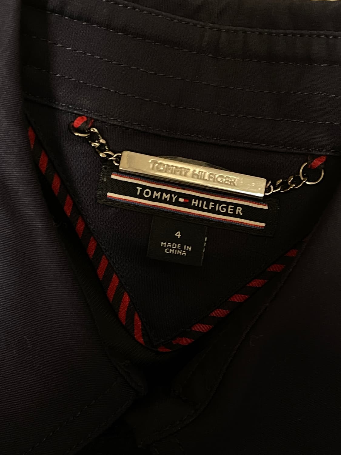 타미힐피거 네이비 트렌치코트 상품이미지4