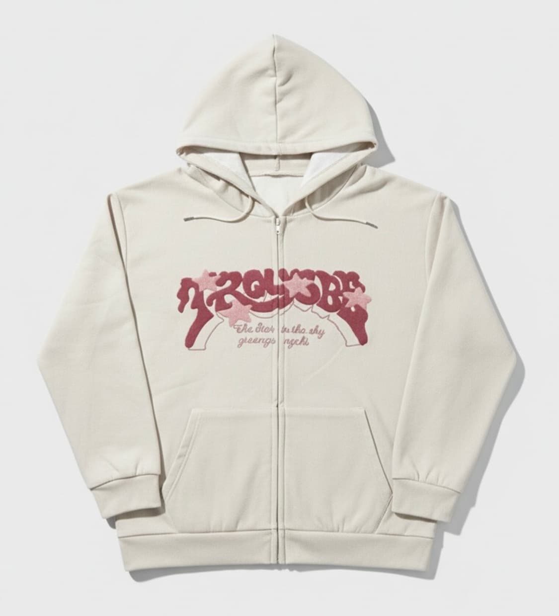 봄/가을 오버핏 후드집업 오트밀 M (새상품) 상품이미지1