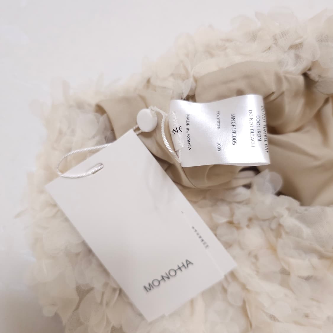 새상품) Monoha 모노하 페더 밴딩 스커트 상품이미지4