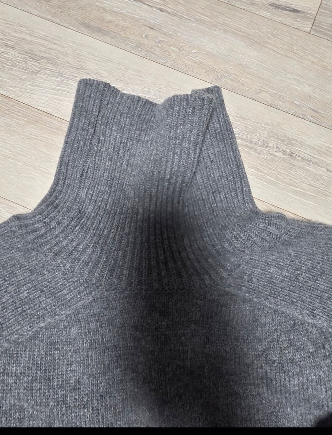 아웃핏 터들넥 캐시미어 오버핏 프리미엄 그레이색 상품이미지7