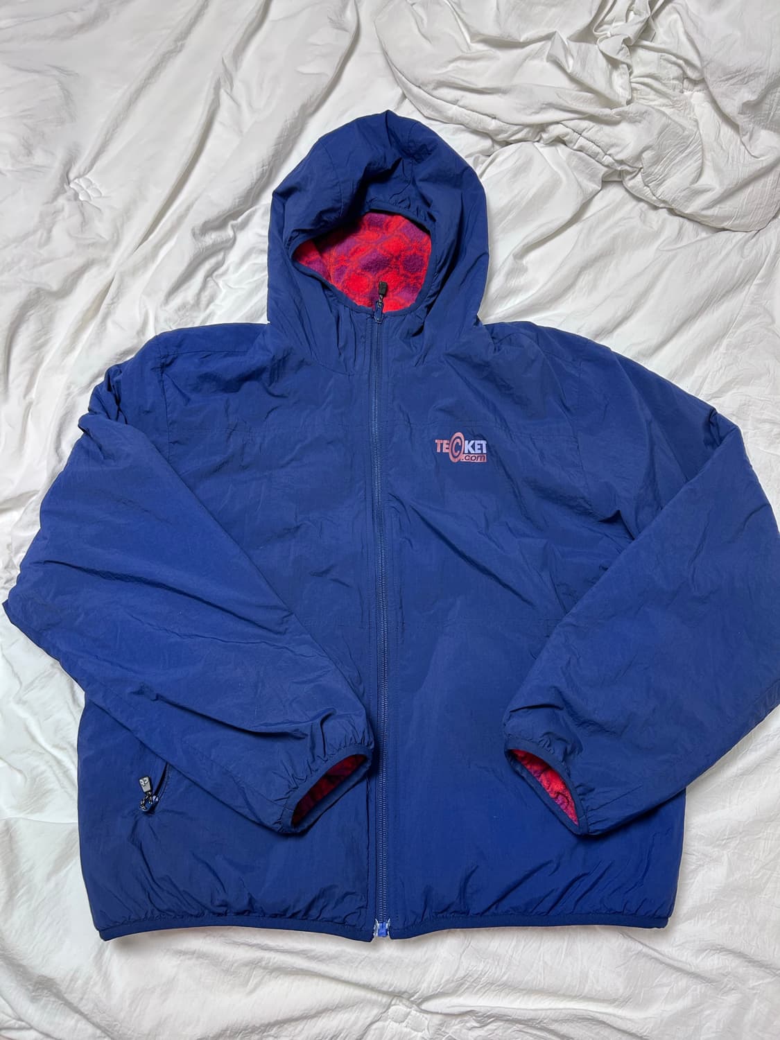 Teket 위켄드 리버시블 플리스 레드 상품이미지4