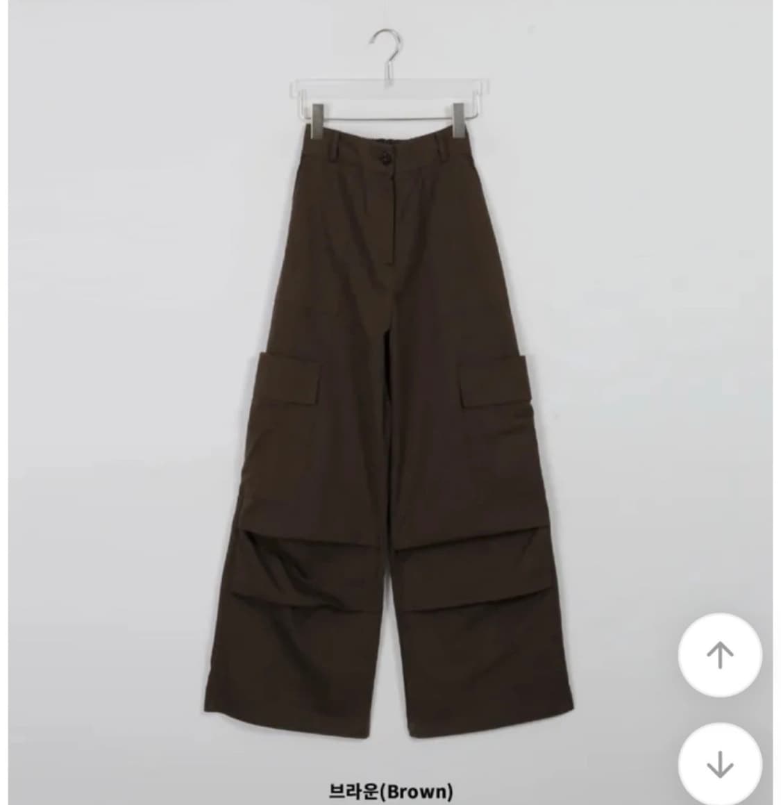 바이너리원 키미스 백셔링 리본 카고 파러슈트팬츠 상품이미지8