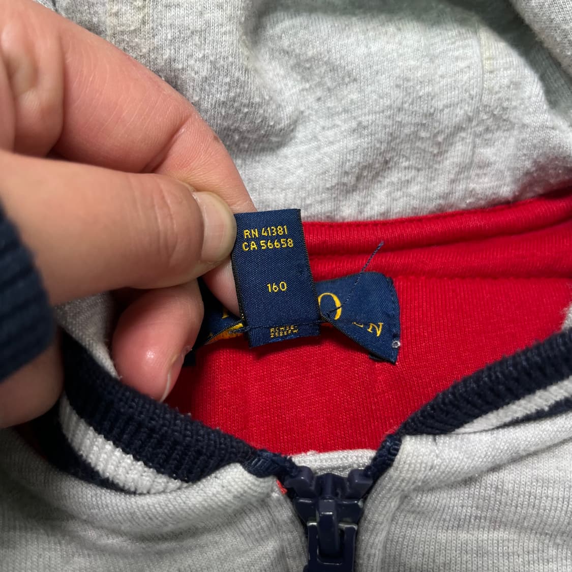 W 95 폴로 랄프로렌 투톤 패디드 후드집업 상품이미지5