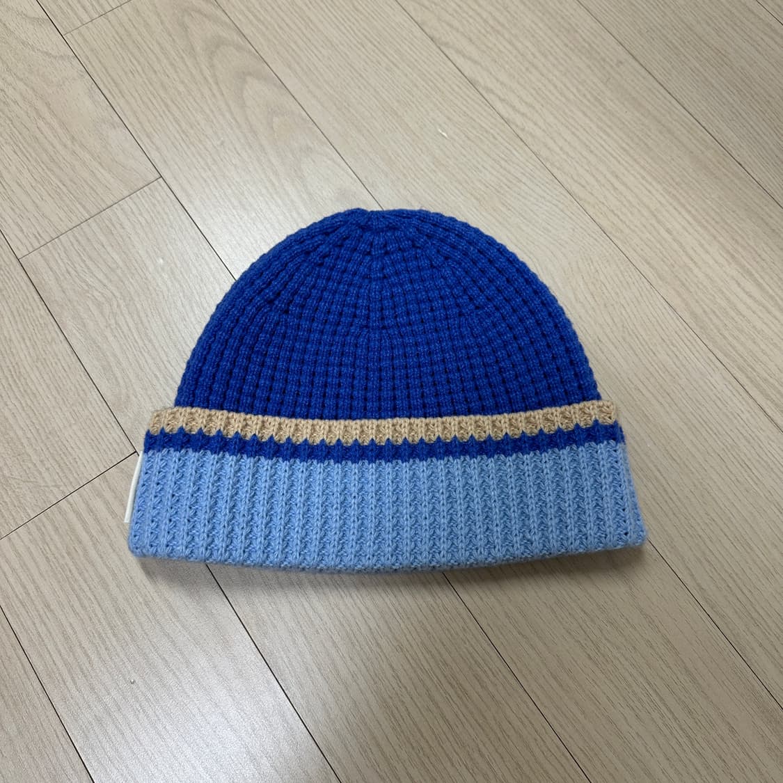 유니클로 X 마르니 팝콘 니트 비니 블루 상품이미지3