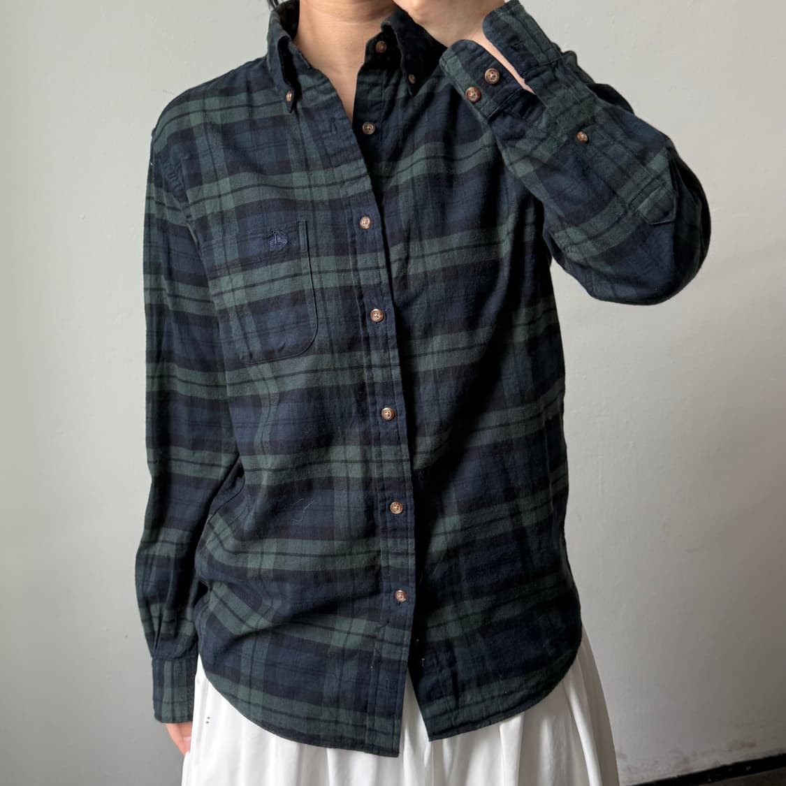 [S] 브룩스브라더스 그린 체크 셔츠 상품이미지2