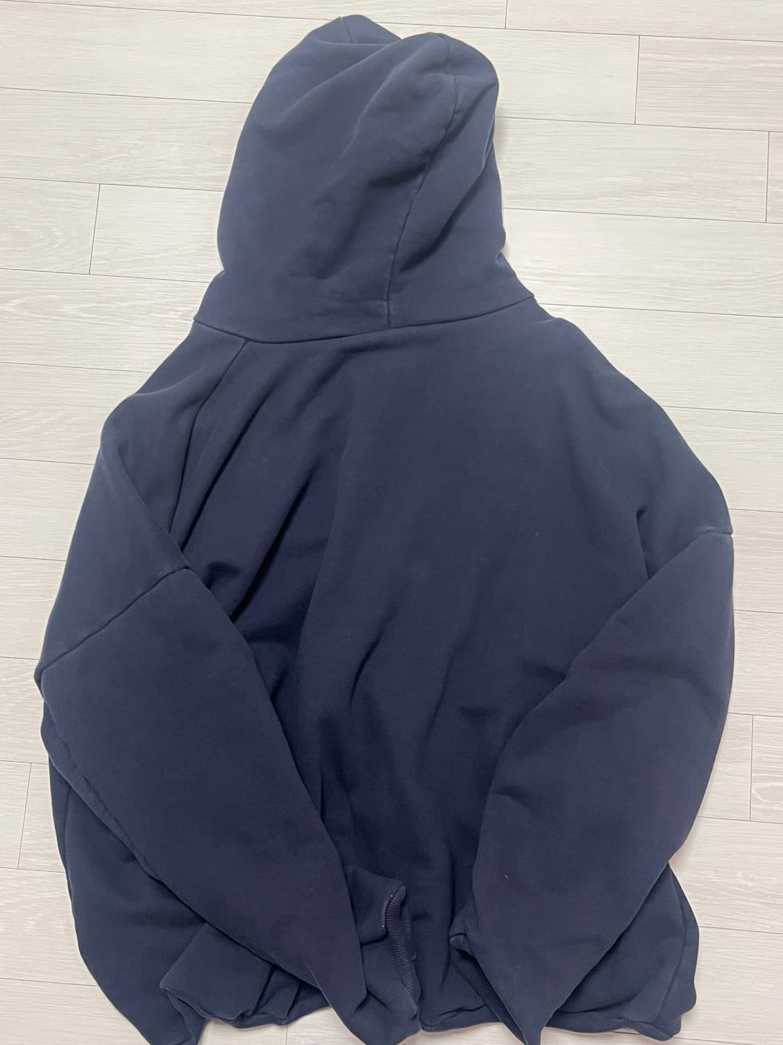 마이딥블루메모리즈 네이비 후드티 상품이미지2