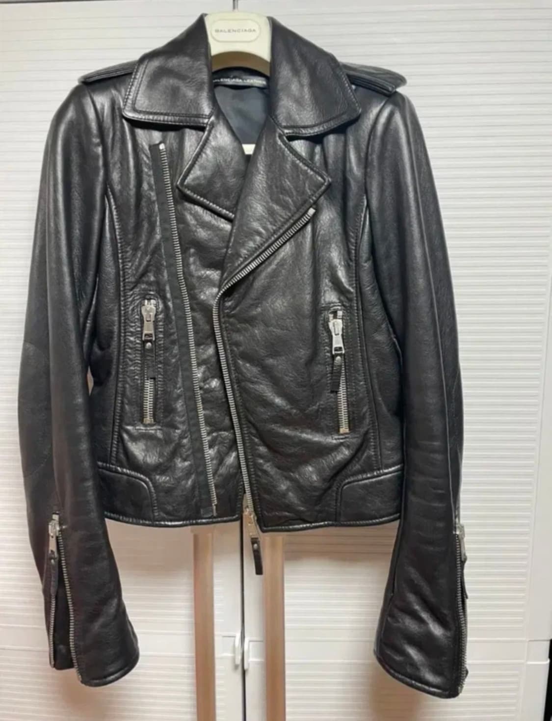 발렌시아가 레더 라이더 자켓(백화점판) 상품이미지1