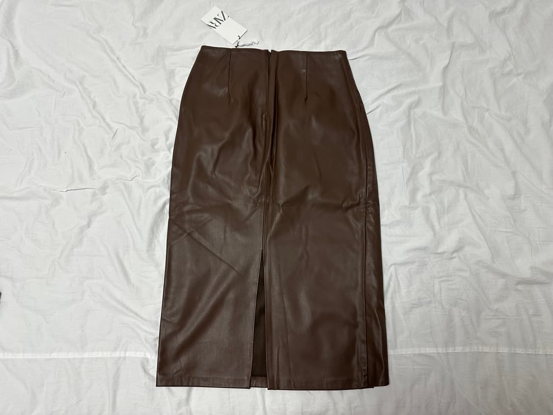 ZARA 자라 레더 치마 m (새상품) 상품이미지5