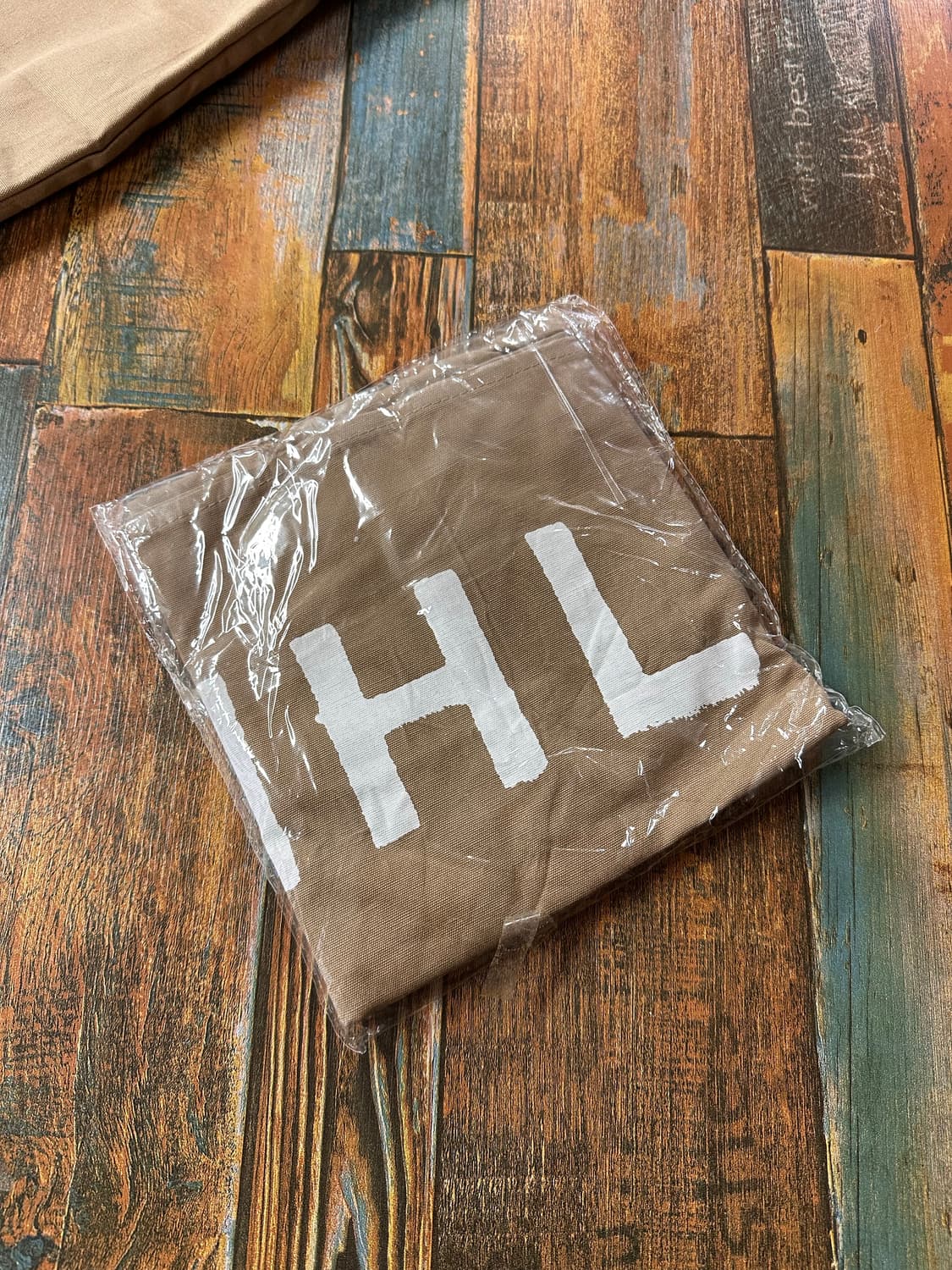 (OS)MHL cotton 크로스백 베이지 새상품 상품이미지4