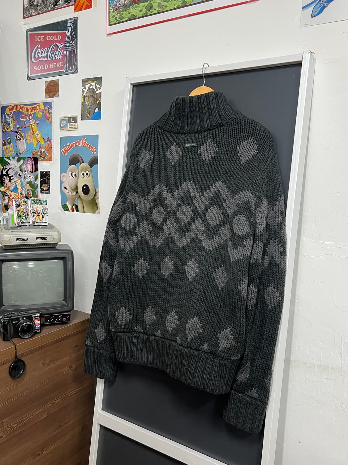 Quiksilver 퀵실버 오아시스 노르딕 패턴 코위찬 니트 가디건 상품이미지9