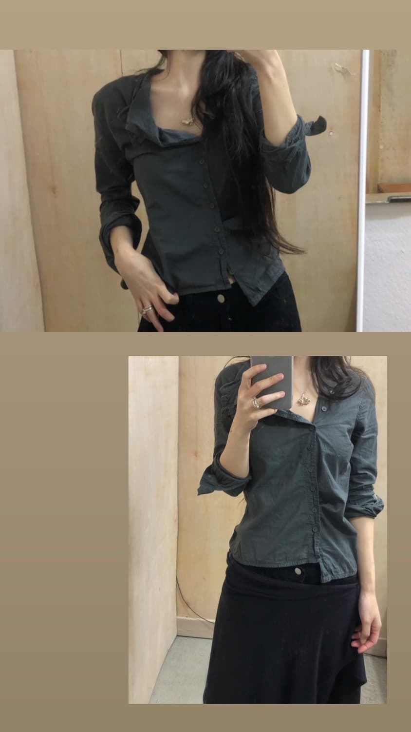 사은품 [직수입] 빈티지 RARE diesel 셔츠 차콜 상품이미지2