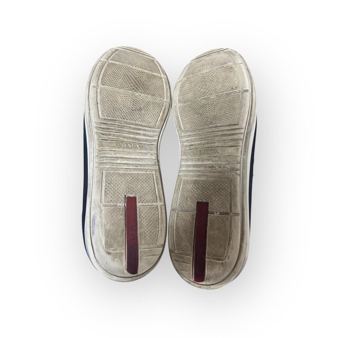 [265] 프라다 블랙 레더 스니커즈 상품이미지5