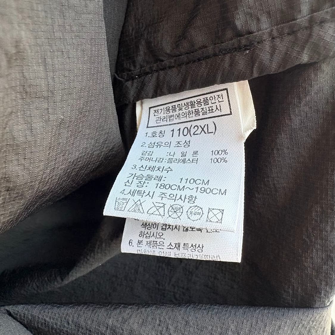 노스페이스 후드 바람막이 블랙 상품이미지6