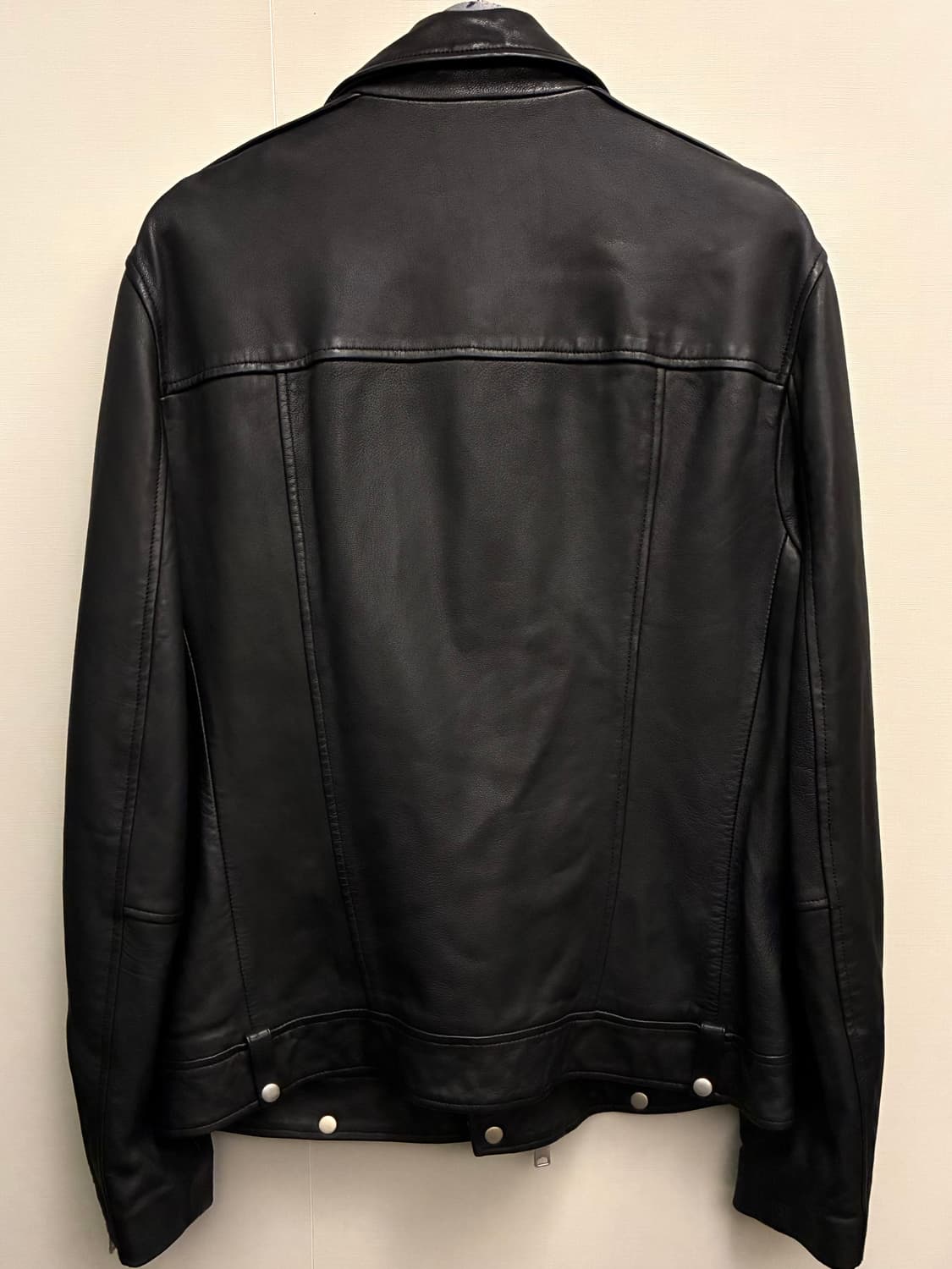 (L/103)ALLSAINTS 올세인츠 밀로 램스울 레더 라이더자켓 상품이미지2