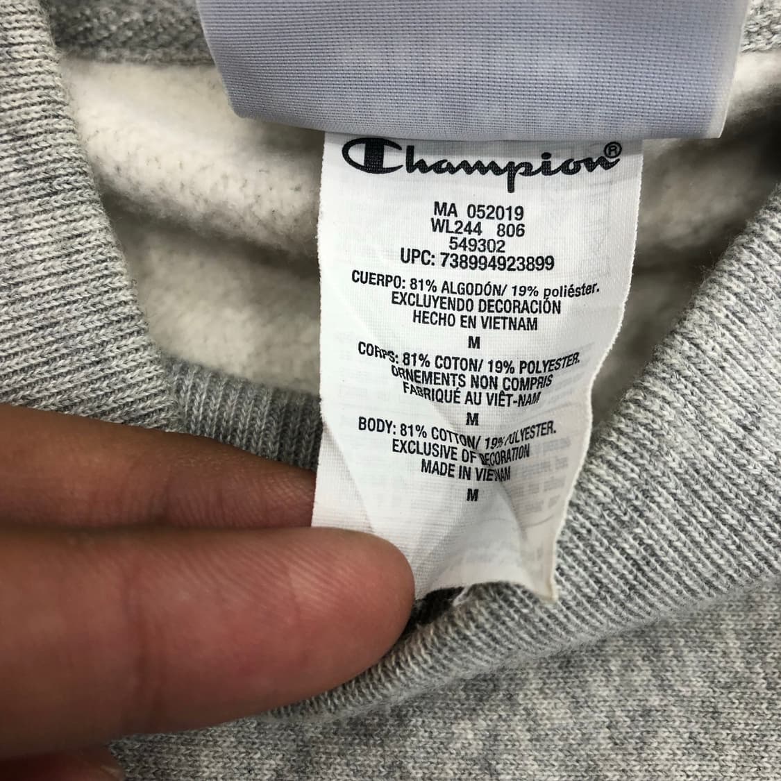 챔피온 리버스위브 크롭 맨투맨 스웻셔츠 상품이미지5