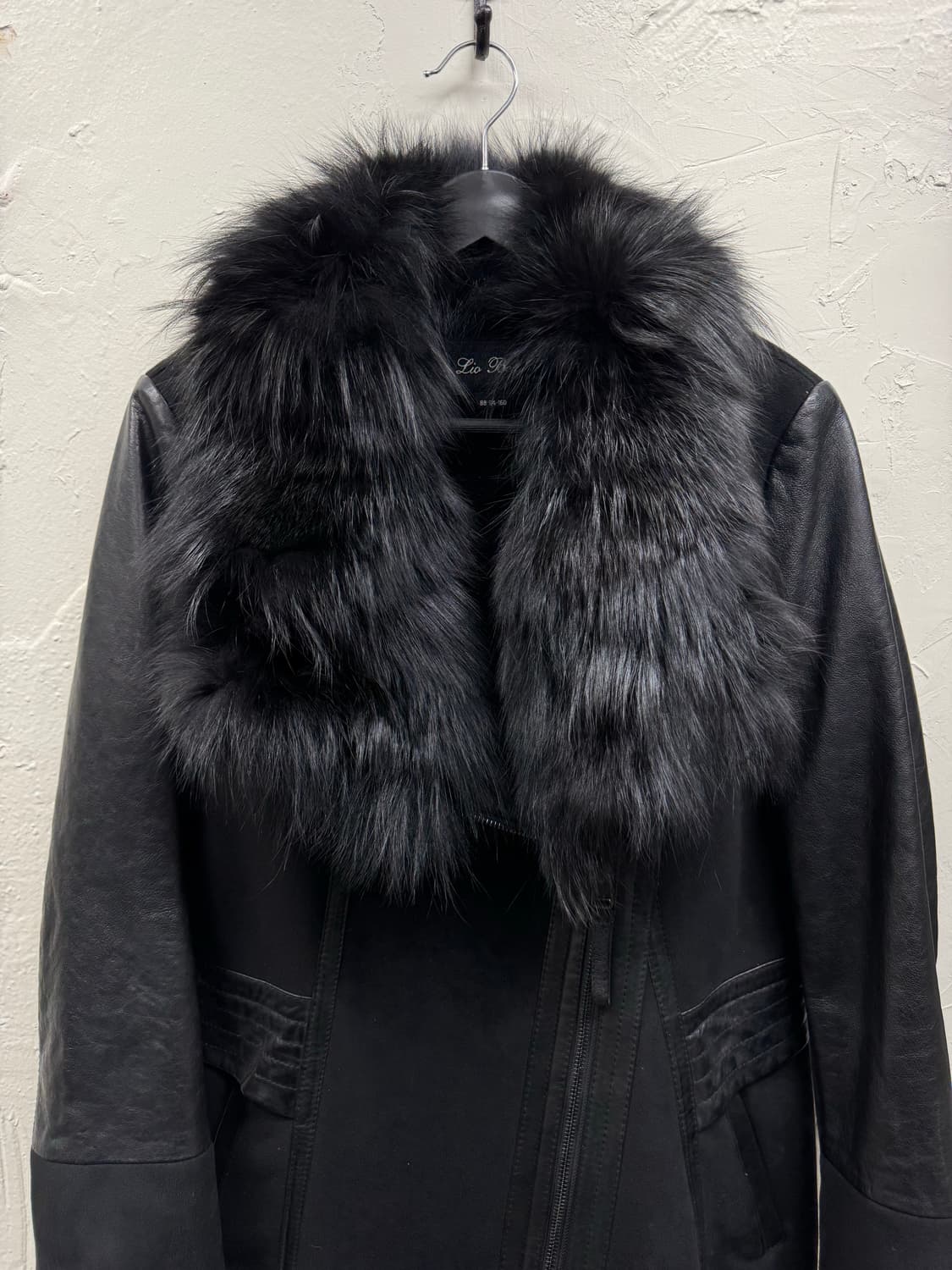 Unknown vkei leather trimming fur jacket 상품이미지3