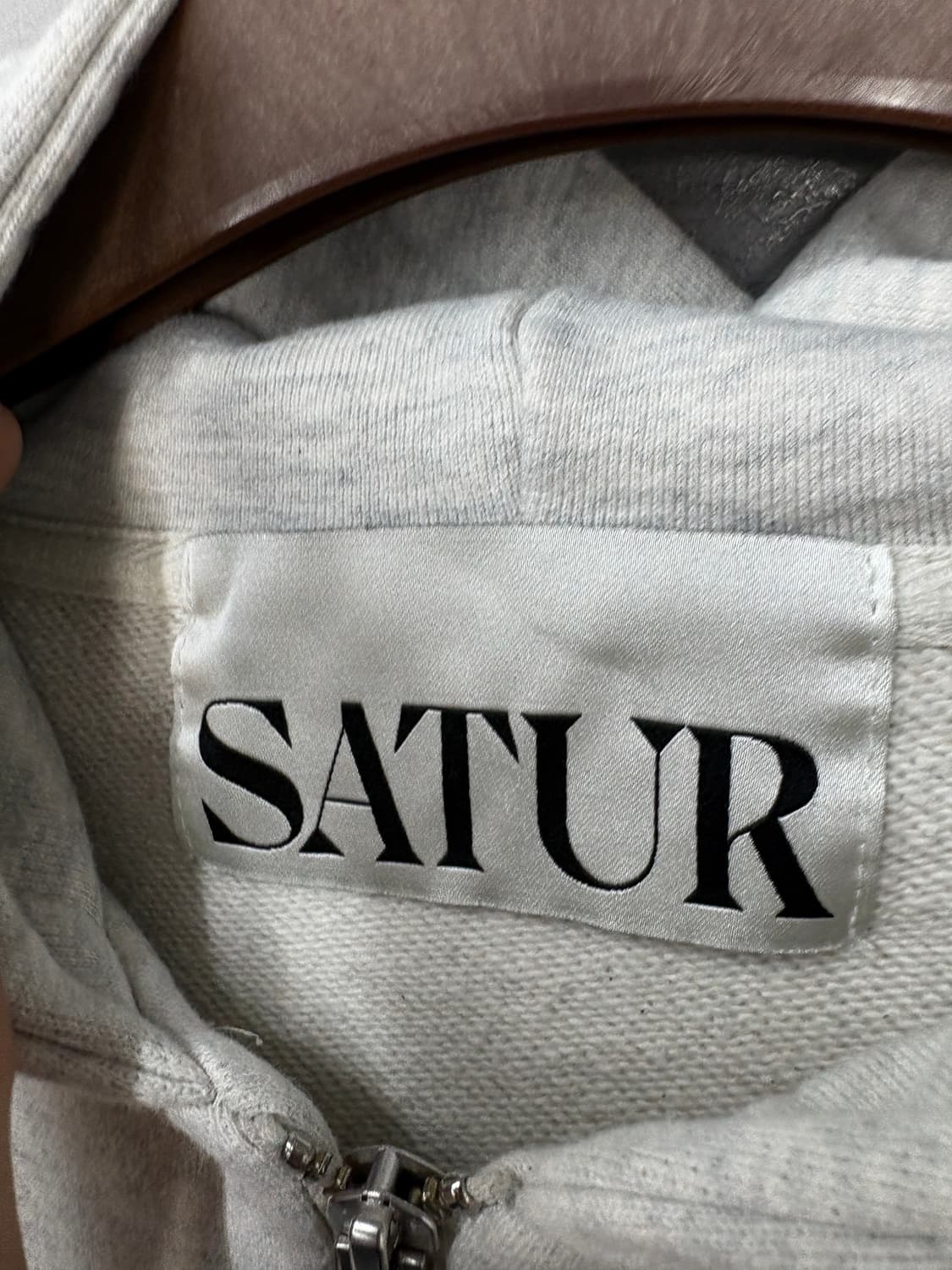 세터 테오 코튼 올데이 멜란지 그레이 후드집업 A3731 상품이미지6