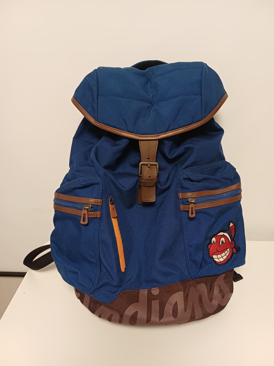 [RARE] MLB 클리블랜드 인디언스 '와후추장' 빈티지 헤리티지 백팩 상품이미지1