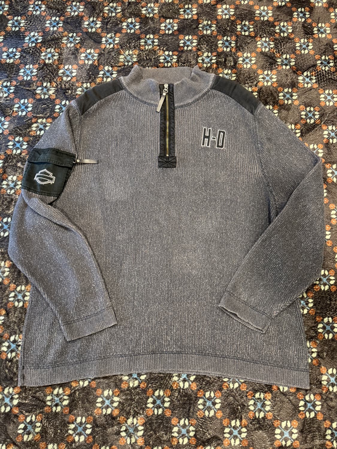 할리데이비슨 하프집업니트 상품이미지1