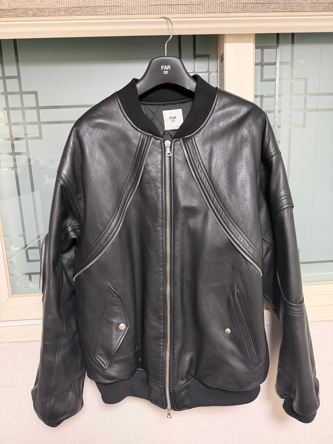 [1]파아카이브 레더 서클 암 자켓 상품이미지1