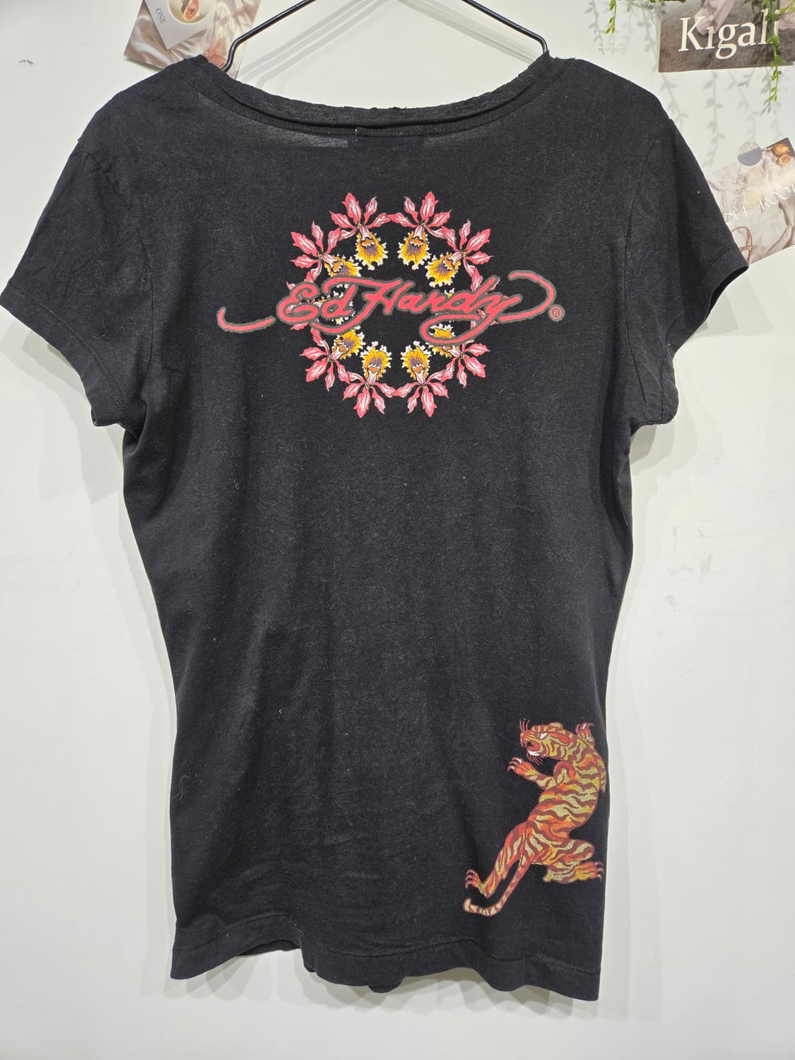 에드하디 블랙 호랑이 프린팅 반팔 티셔츠 상품이미지4