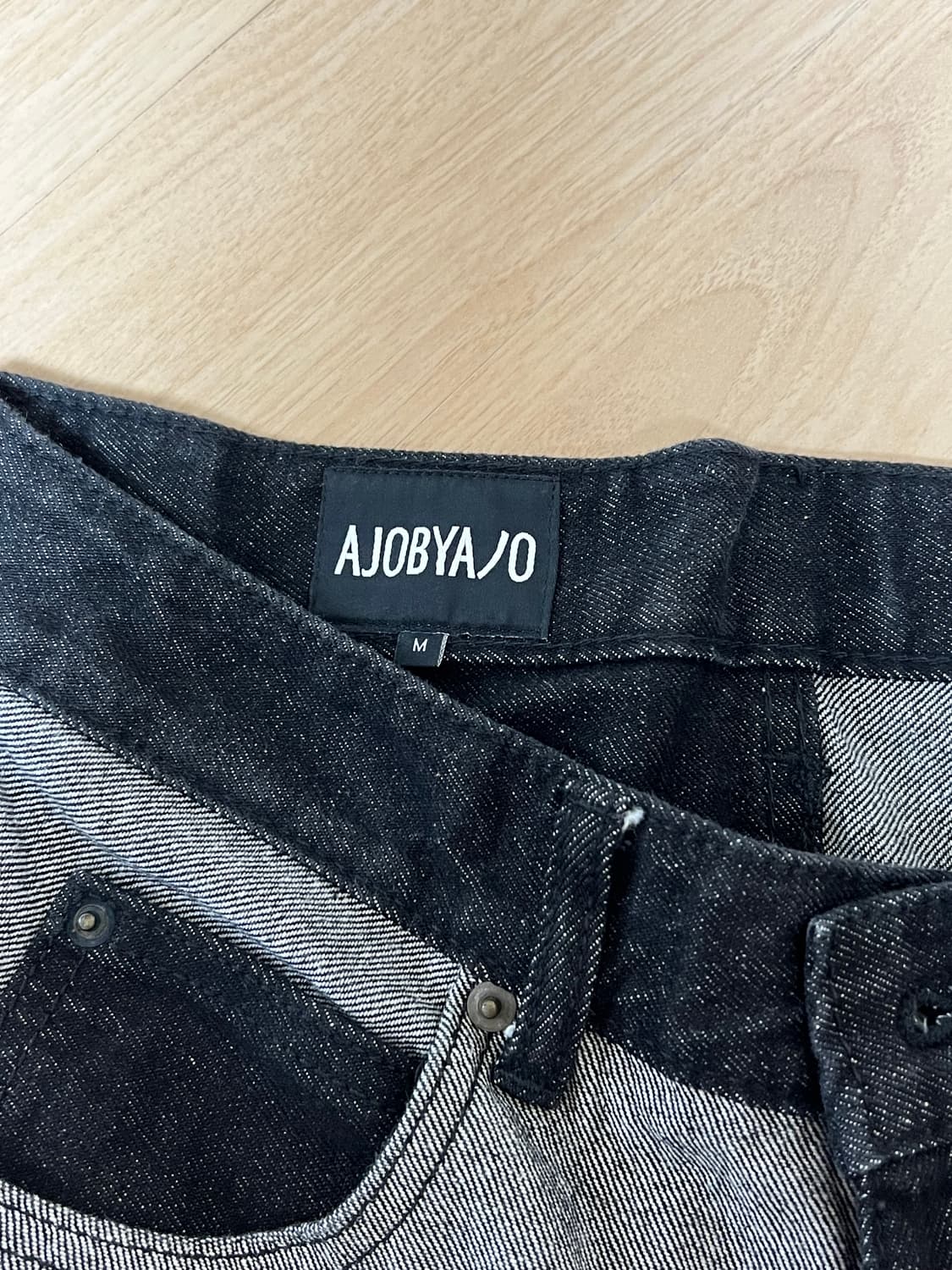 아조바이아조 Twofold Washed Jeans [Black] 상품이미지5