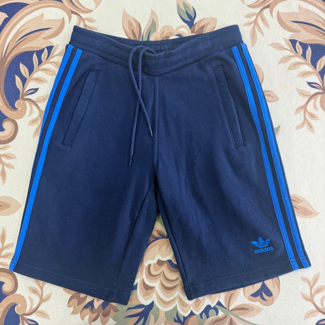 (XS)아디다스 Adidas 삼선 스트라이프 반바지(네이비) 상품이미지1