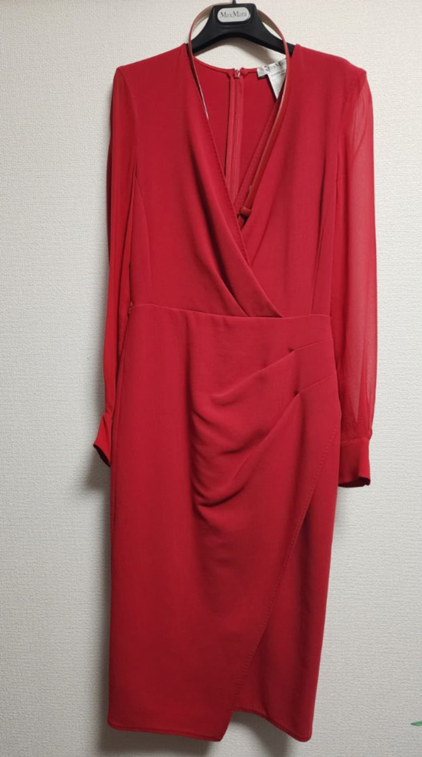 Max Mara 레드 원피스 (막스마라 최상위라인 흰택) 상품이미지3