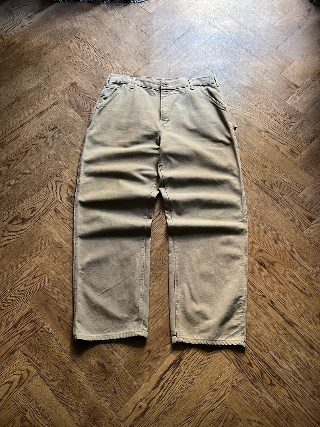 [38]칼하트 USA 데저트 탄 싱글니 캔버스 워크팬츠 상품이미지2