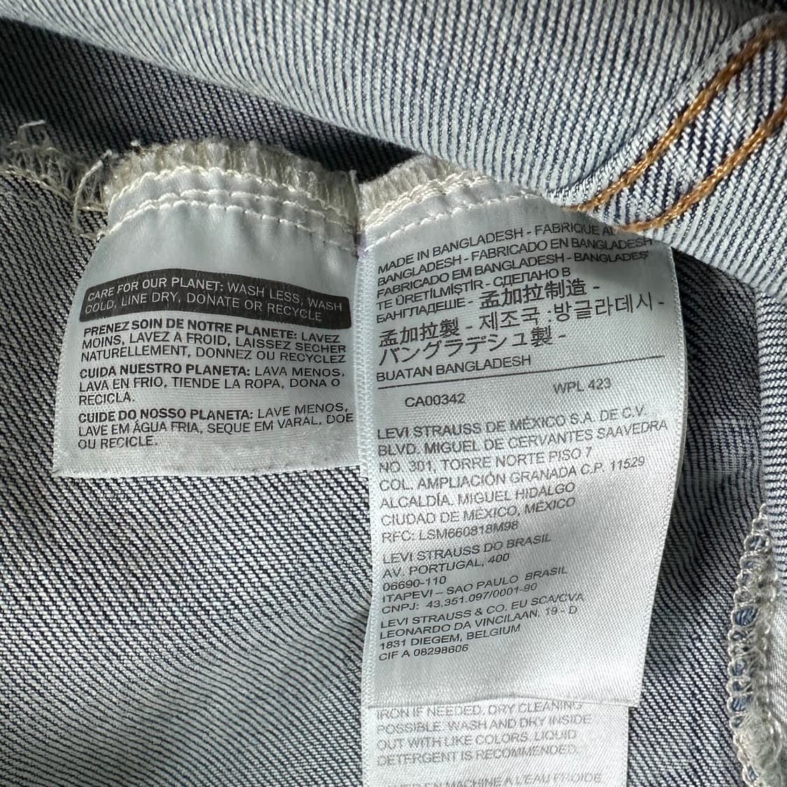 리바이스 연청 데님 트러커 자켓  상품이미지8