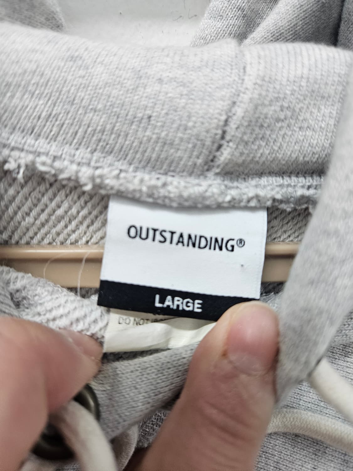 아웃스탠딩 스웻후드 그레이 상품이미지3