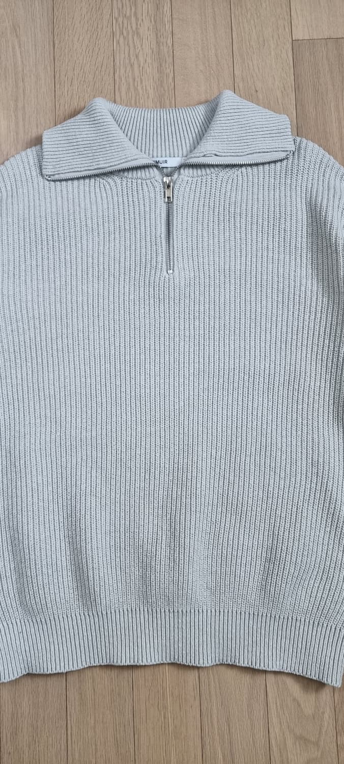 키뮤어 코튼 워셔블 반집업 니트 M _ 남성 상품이미지2