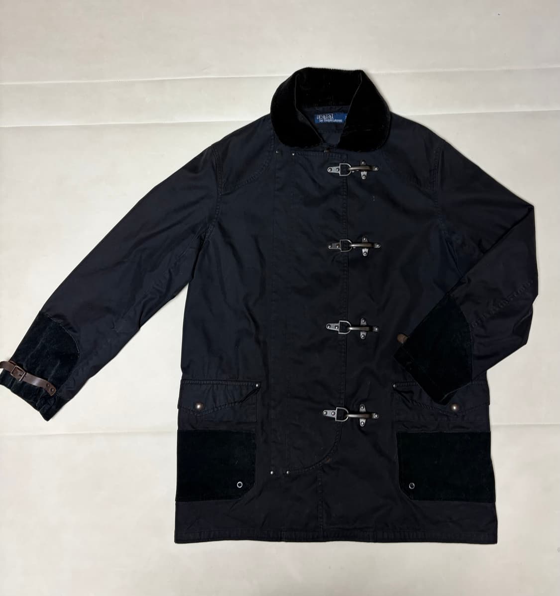 (M) 폴로 랄프로렌 파이어맨 덱 버클 코트 블랙 상품이미지1