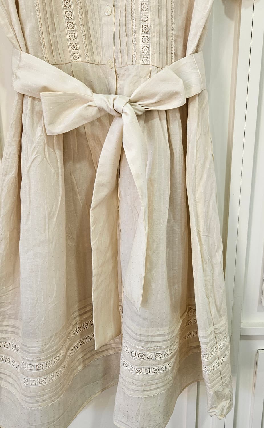 레이스 핀턱 리본 원피스 상품이미지6