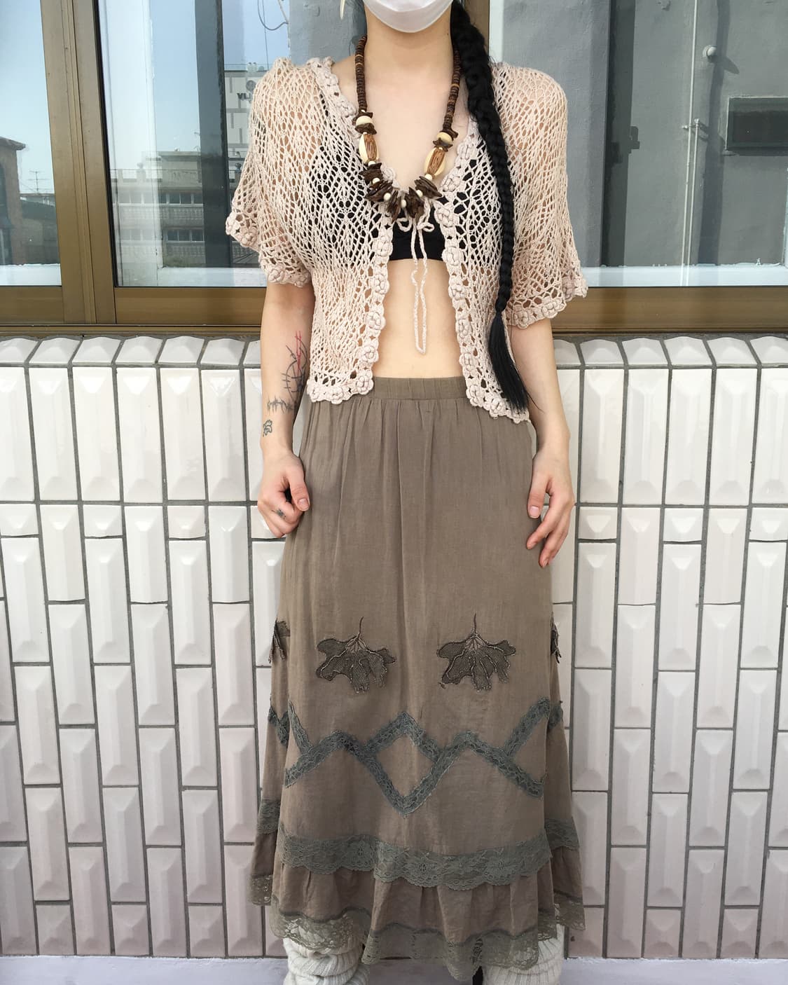 Crochet hood cardigan 상품이미지4