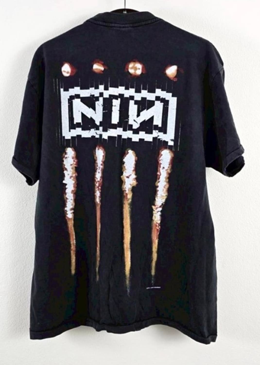 (rep) 빈티지 나인인치네일 밴드 페이딩 티셔츠gd 상품이미지2