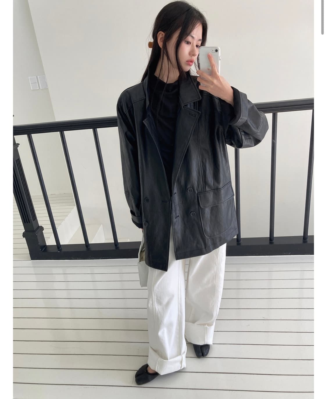 메이비베이비 Forefront Jacket 가죽자켓 상품이미지2