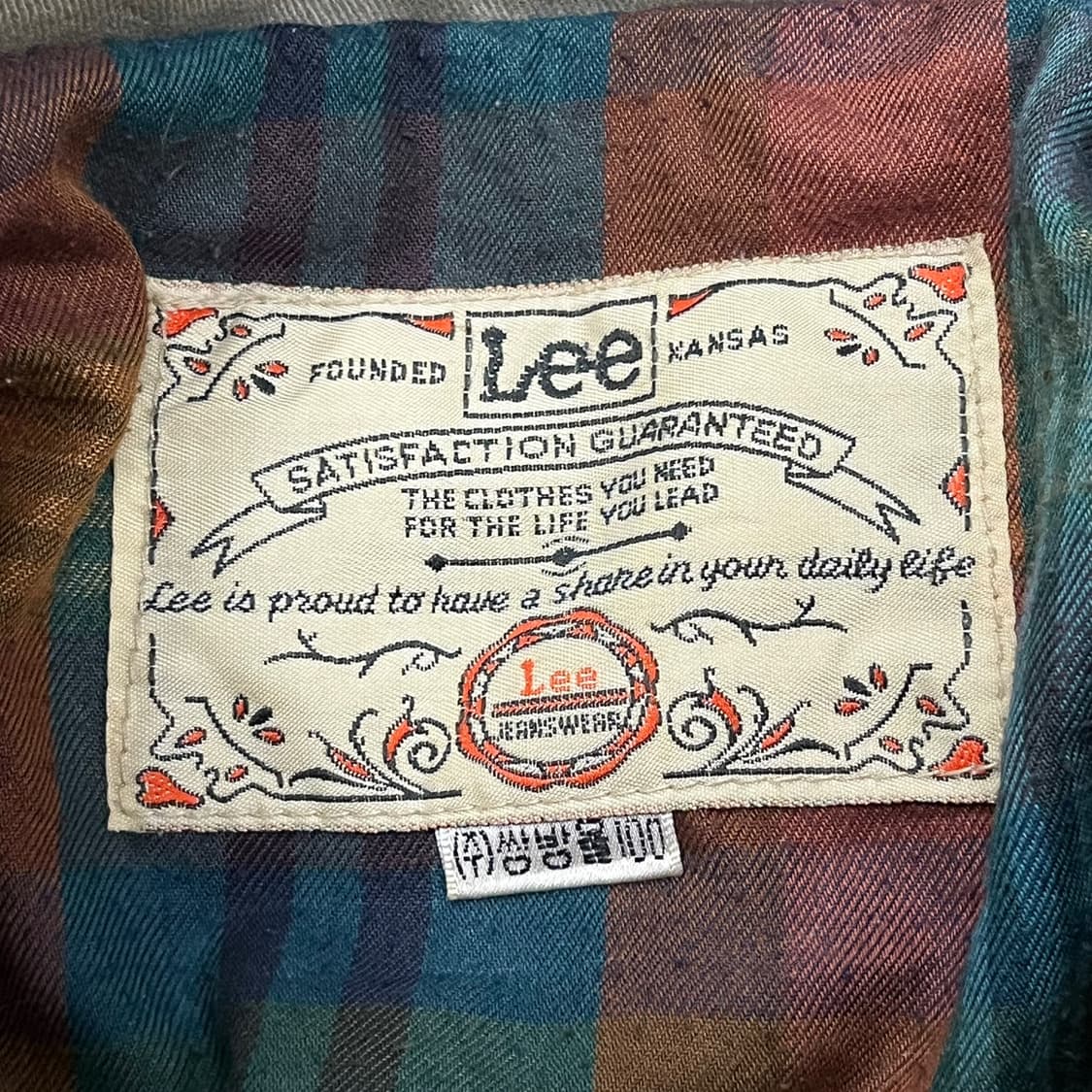 [정품] Lee 빈티지 카키색 야상 자켓 b14 상품이미지5