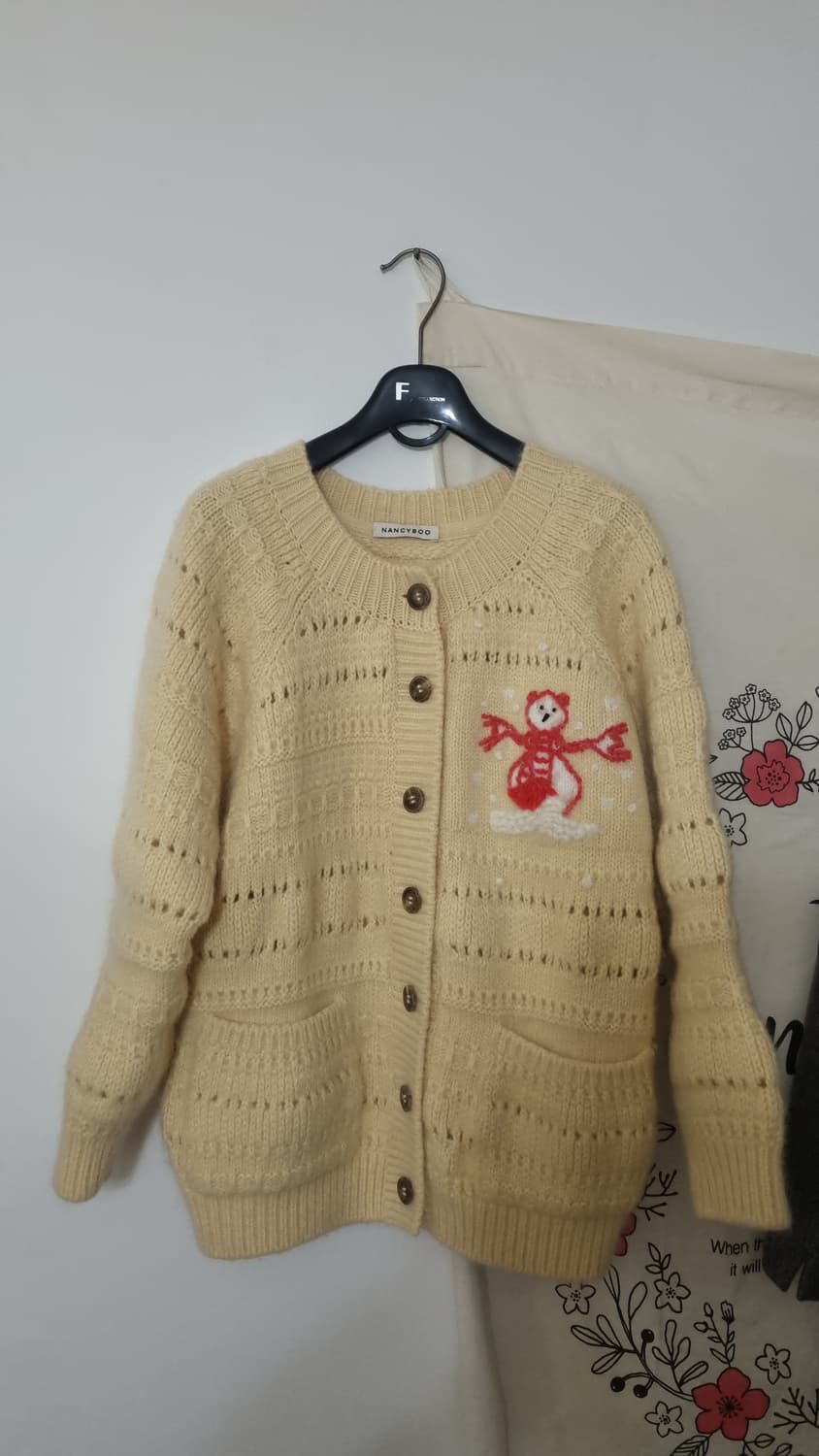 NANCYROO Bonhomme De Neige 가디건 상품이미지1