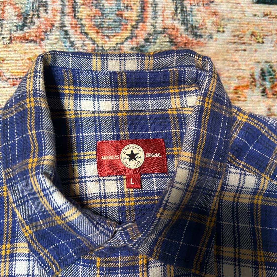 [L] 90s 컨버스 타탄체크 셔츠 상품이미지3