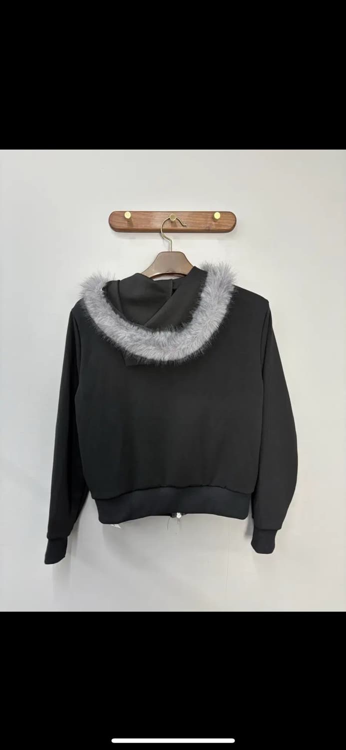 빈티지 y2k 스타큐빅 투웨이 퍼 후드집업 H1569 상품이미지4