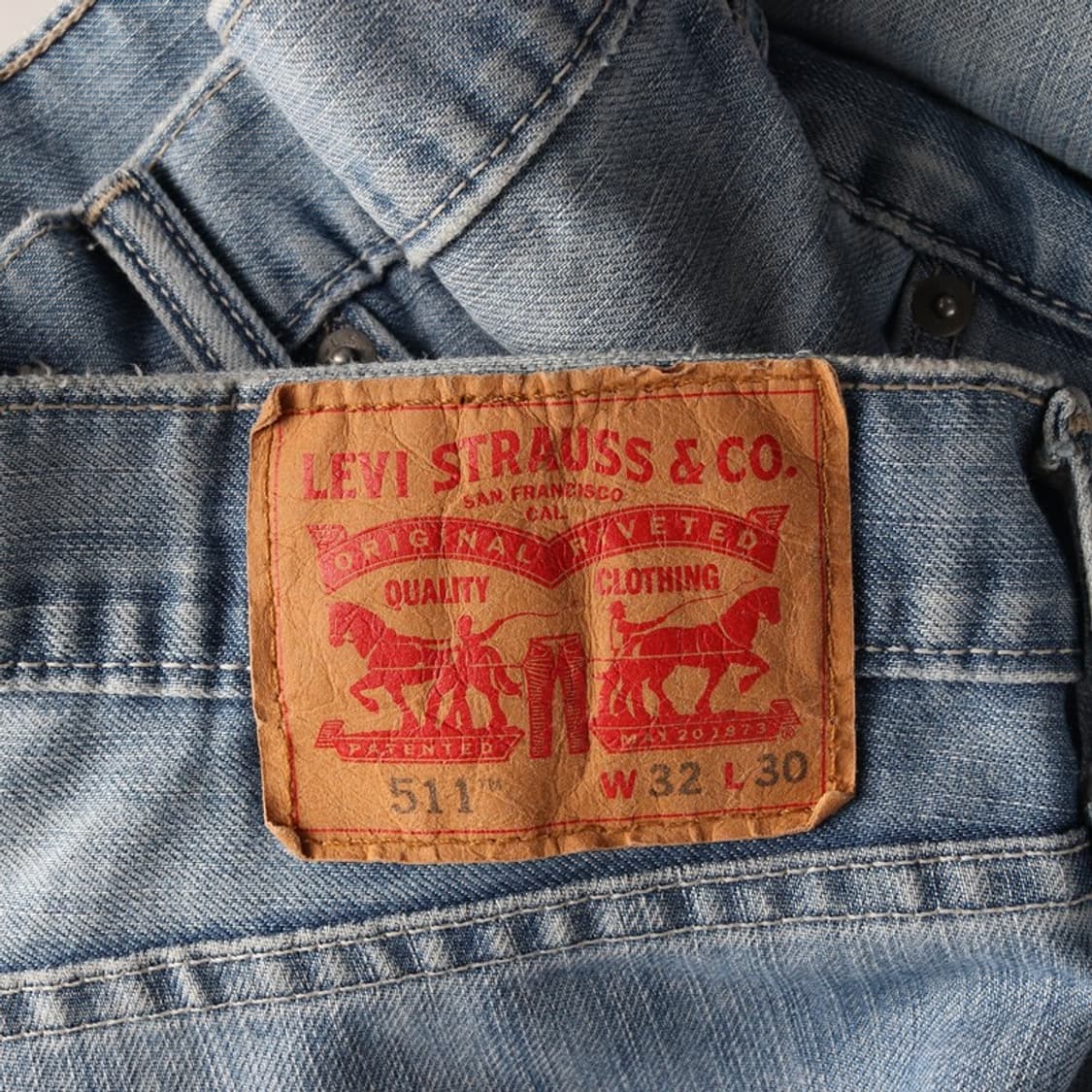 리바이스 스 511 슬림핏 연청 데님 팬츠 32 상품이미지6