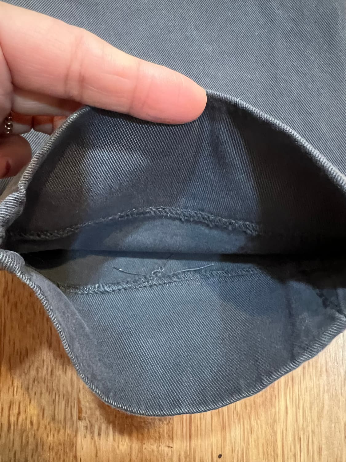 오일릴리 여자 차콜그레이 코튼팬츠 슬랙스 상품이미지4