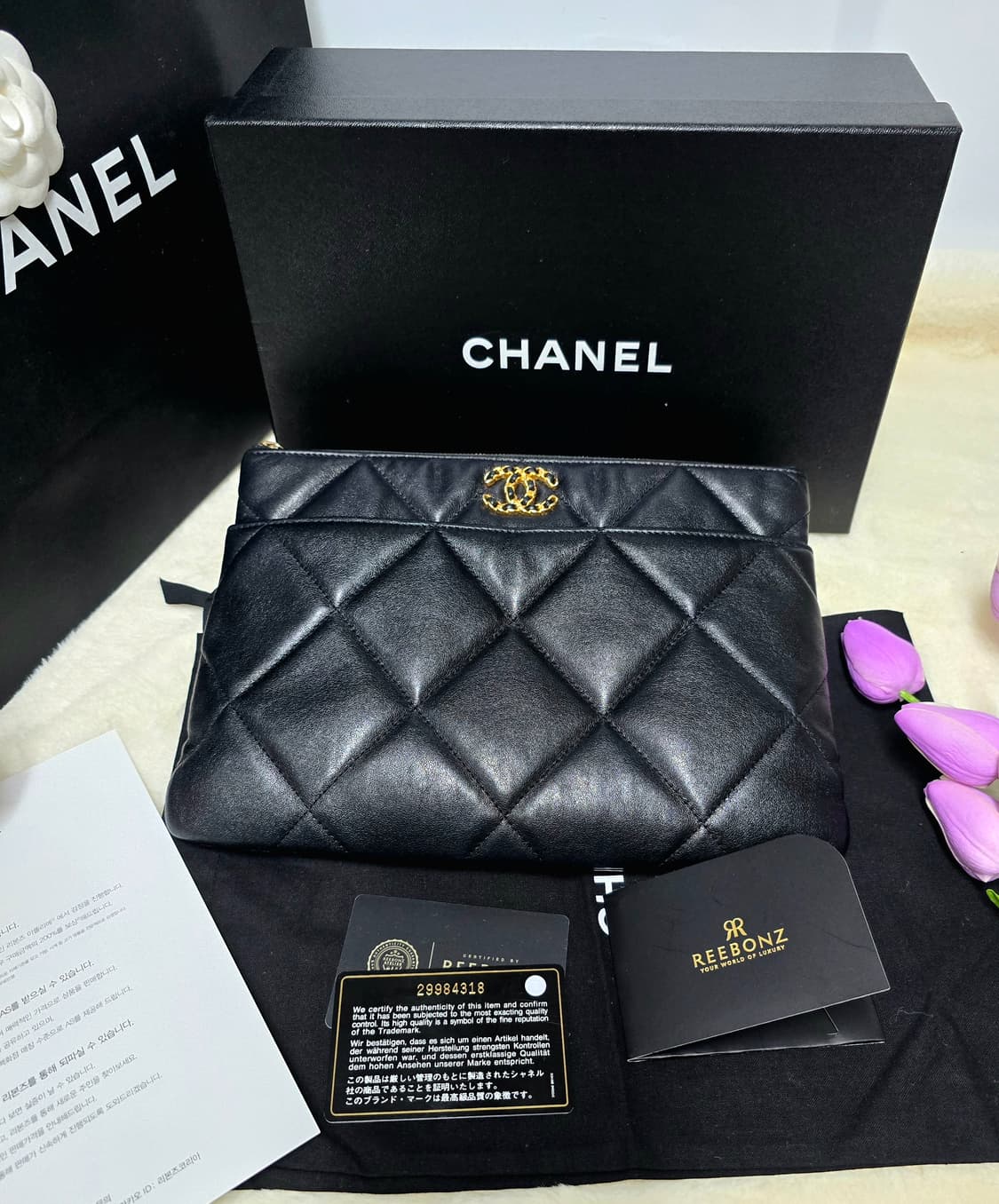 샤넬19뉴미듐클러치백 정품 상품이미지2