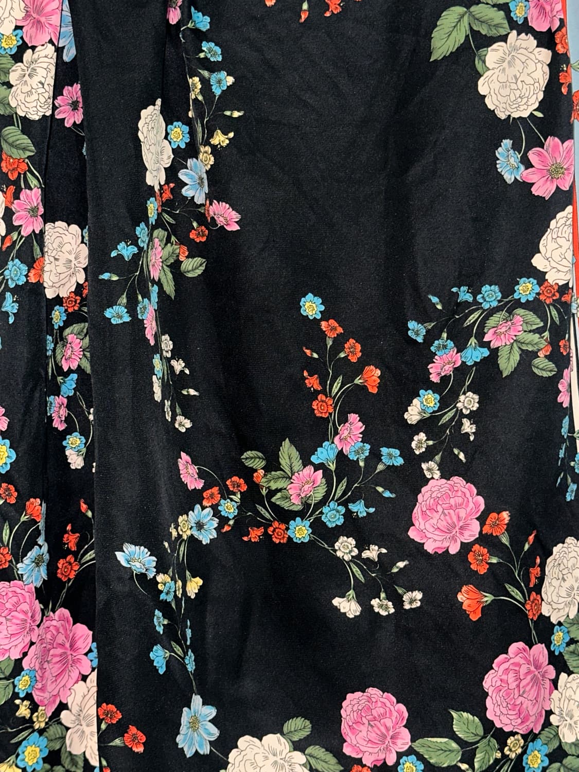 꽃패턴 빈티지 스카프 상품이미지2